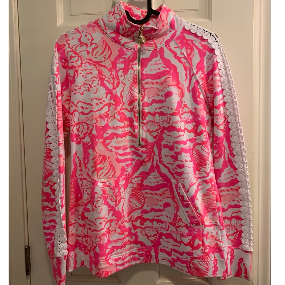 LILLY PULITZER PINK QUARTER ZIP
